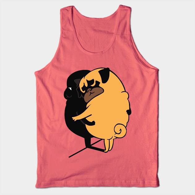 Hug Yourself Pug Tank Top by huebucket